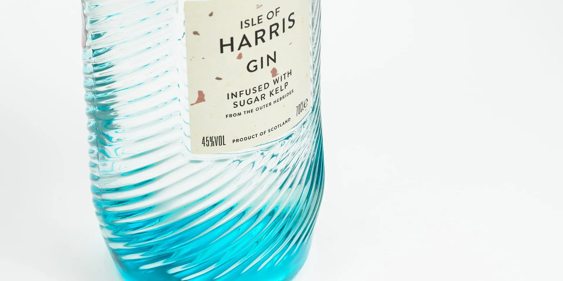 Isle of Harris Gin Glass Bottle Design Detail